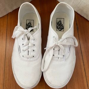White Platform Vans
